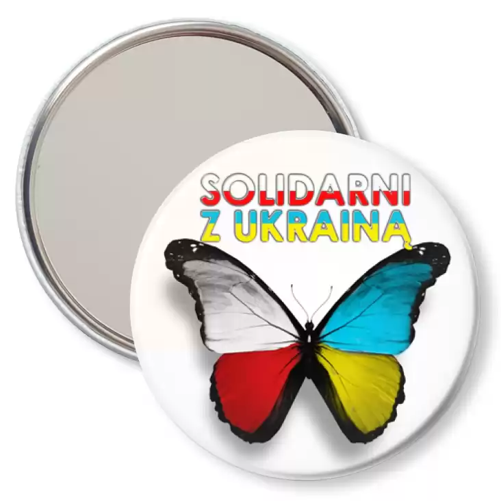 przypinka lusterko Solidarni z Ukrainą