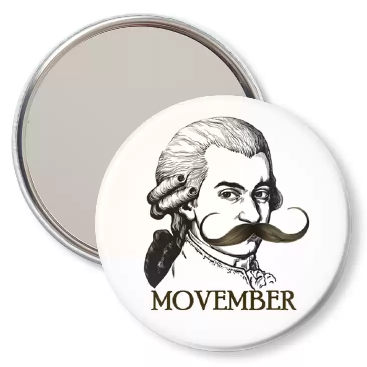 przypinka lusterko Movember Mozart