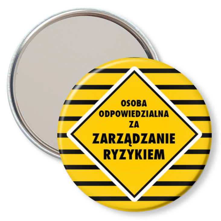 przypinka lusterko Osoba odpowiedzialna za zarządzanie ryzykiem