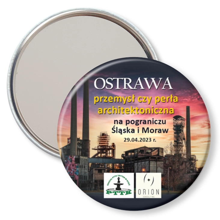 przypinka lusterko Ostrawa PTTK Nysa