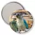 Przypinka lusterko Papugarnia Suwałki seledynowy ptak