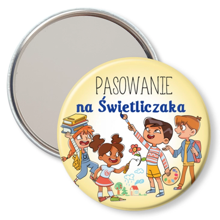 przypinka lusterko Pasowanie na Świetliczaka