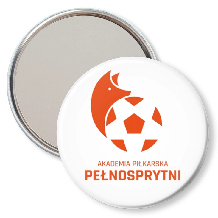 przypinka lusterko Pełnosprytni Logo