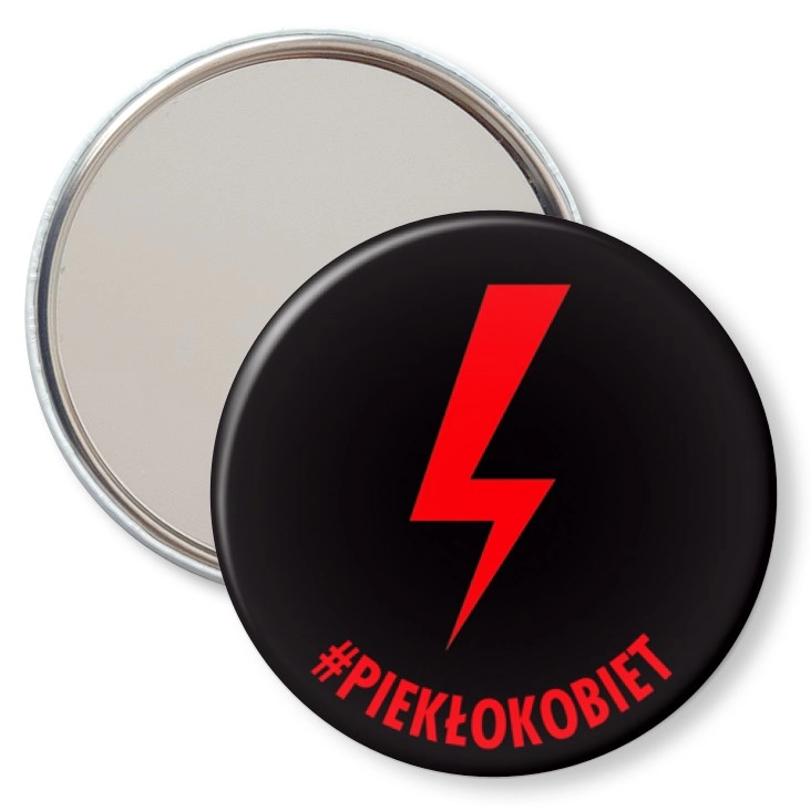 przypinka lusterko Piekło kobiet piorun