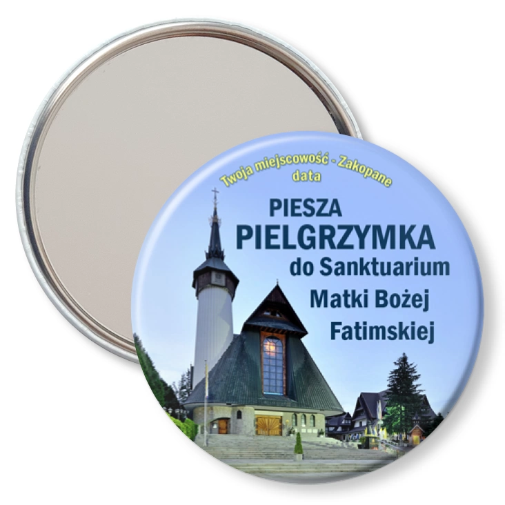 przypinka lusterko Pielgrzymka do Sanktuarium Matki Bożej Fatimskiej w Zakopanem