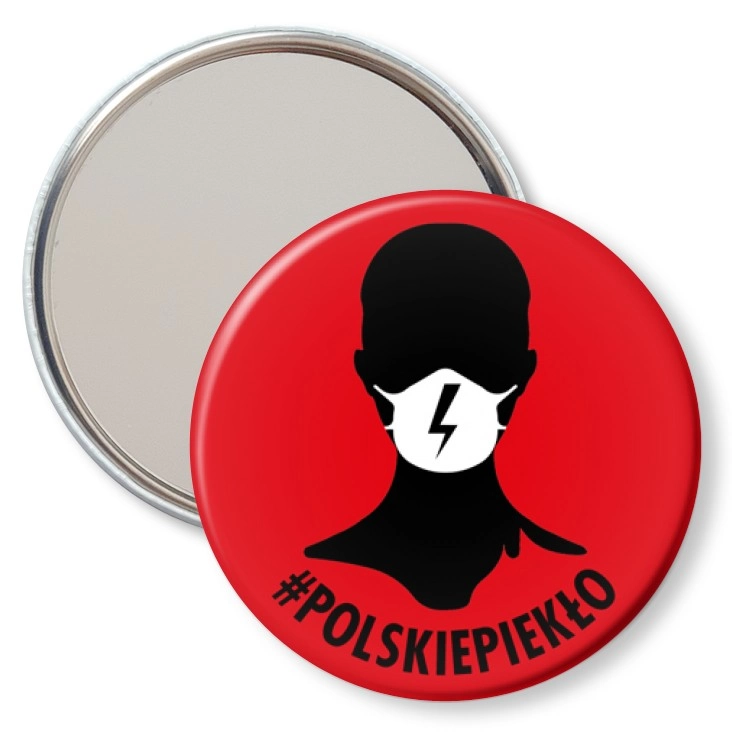 przypinka lusterko Polskie piekło