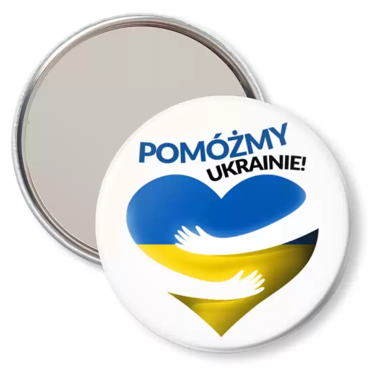 przypinka lusterko Pomóżmy Ukrainie