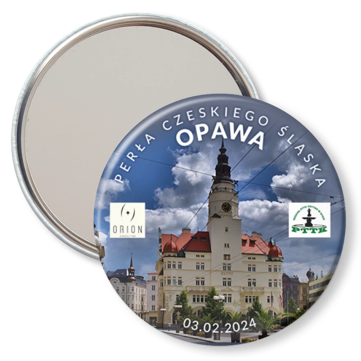 przypinka lusterko PTTK Nysa Opawa 2024