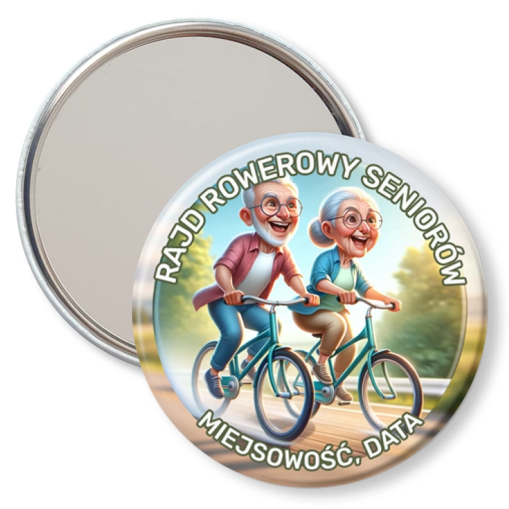 przypinka lusterko Rajd rowerowy seniorów
