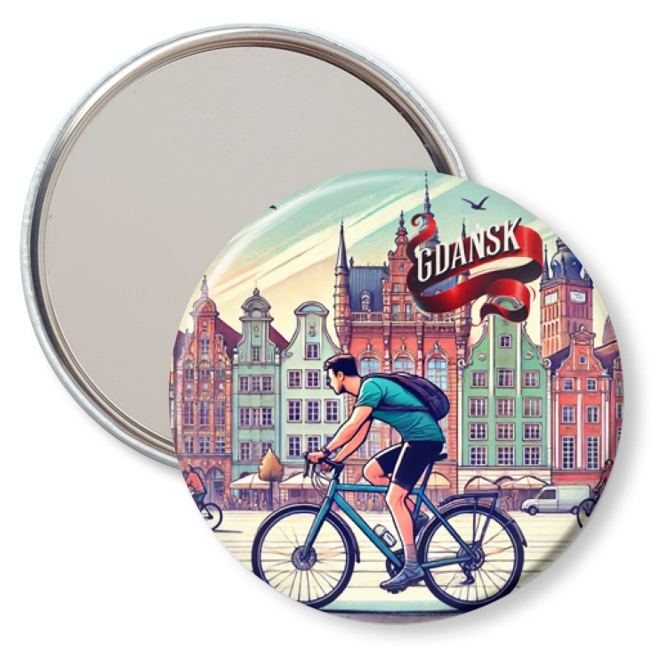 przypinka lusterko Rowerzysta Gdańsk