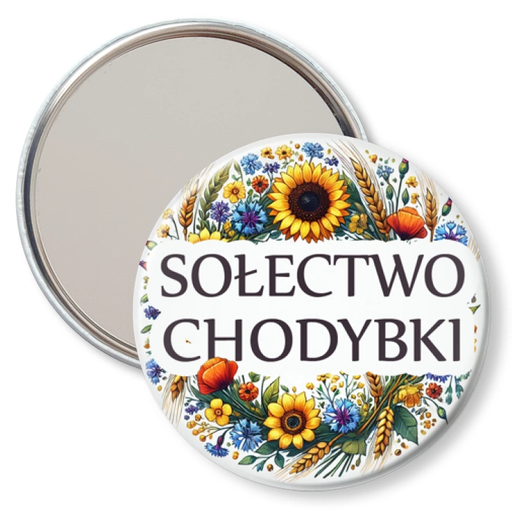 przypinka lusterko Sołectwo Chodybki