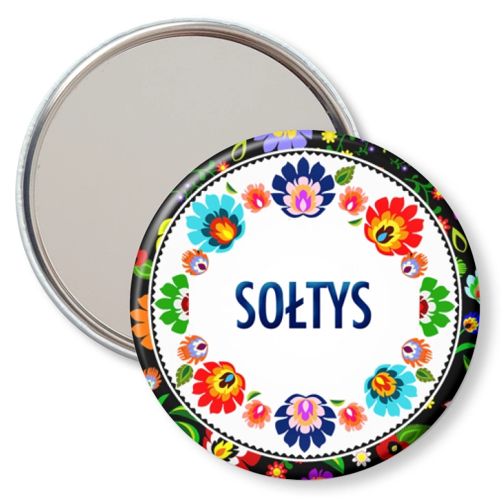 przypinka lusterko Sołtys folk