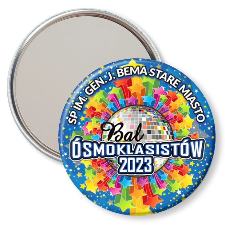 przypinka lusterko SP Stare Miasto Bal Ósmoklasistów 2023