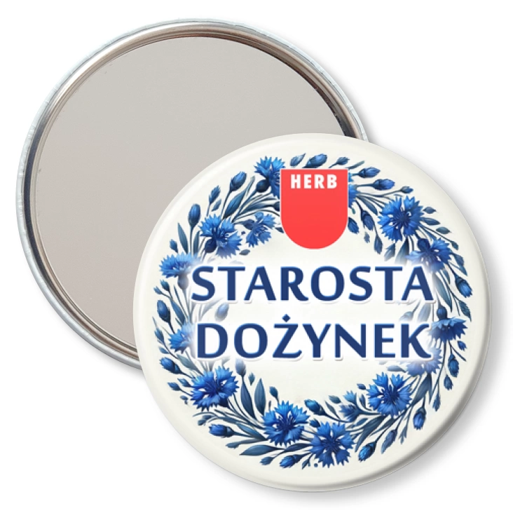 przypinka lusterko Starosta dożynek