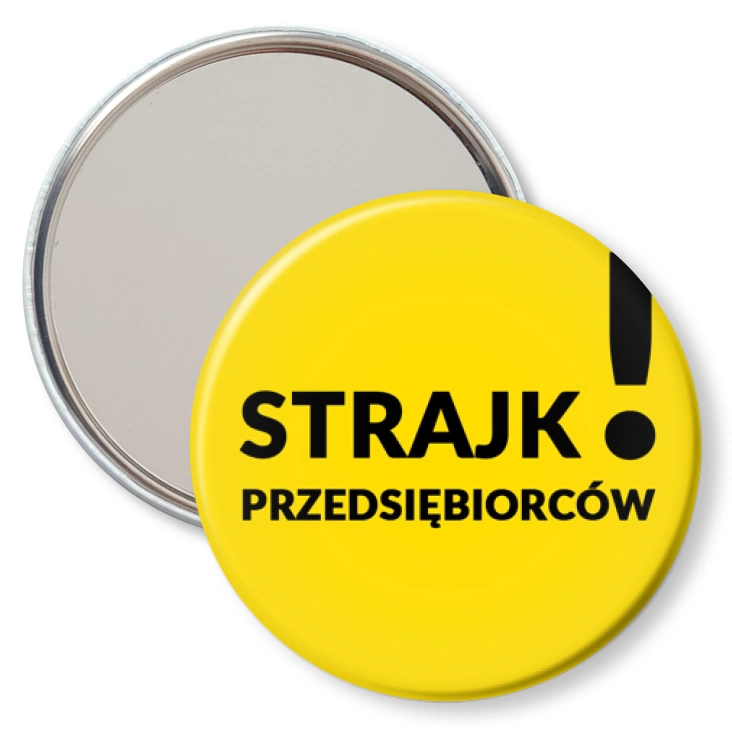 przypinka lusterko Strajk przedsiębiorców