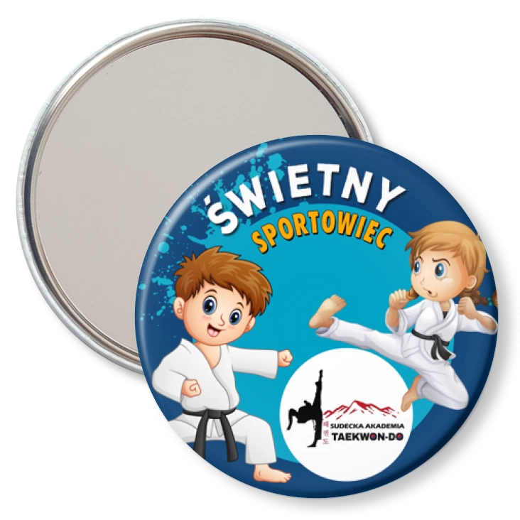 przypinka lusterko Studencka Akademia Taekwondo