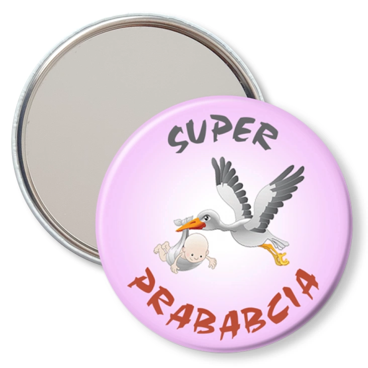 przypinka lusterko Super Prababcia