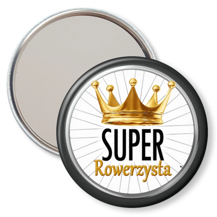 przypinka lusterko Super rowerzysta