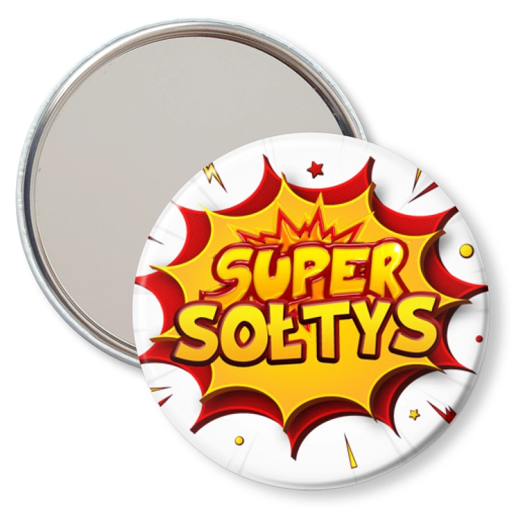 przypinka lusterko Super Sołtys