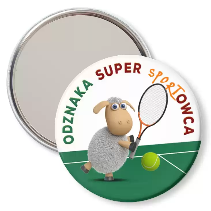 przypinka lusterko Odznaka Super Sportowca tenis