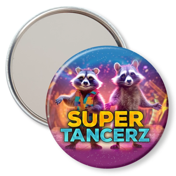 przypinka lusterko Super tancerz szop Pedro