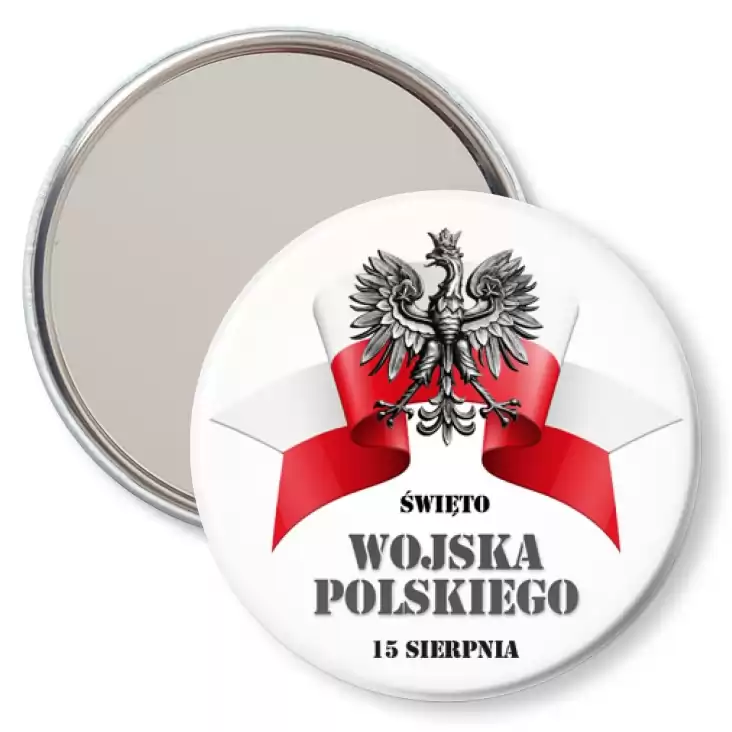 przypinka lusterko Święto Wojska Polskiego z orzełkiem