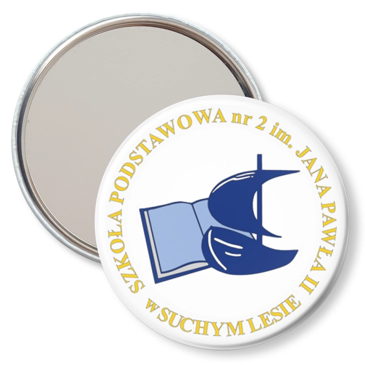 przypinka lusterko Szkoła Podstawowa nr 2 w Suchym Lesie