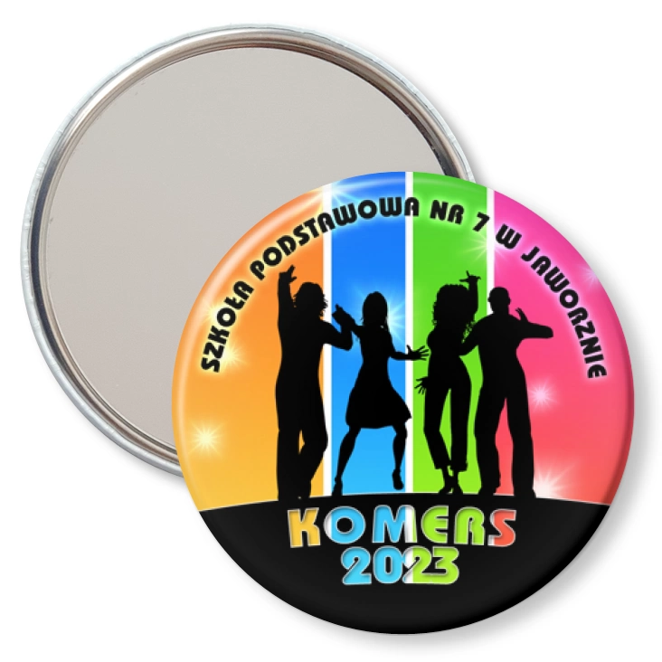 przypinka lusterko Szkoła Podstawowa nr 7 w Jaworznie Komers 2023