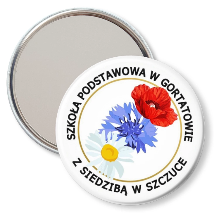 przypinka lusterko Szkoła Podstawowa w Gortatowie