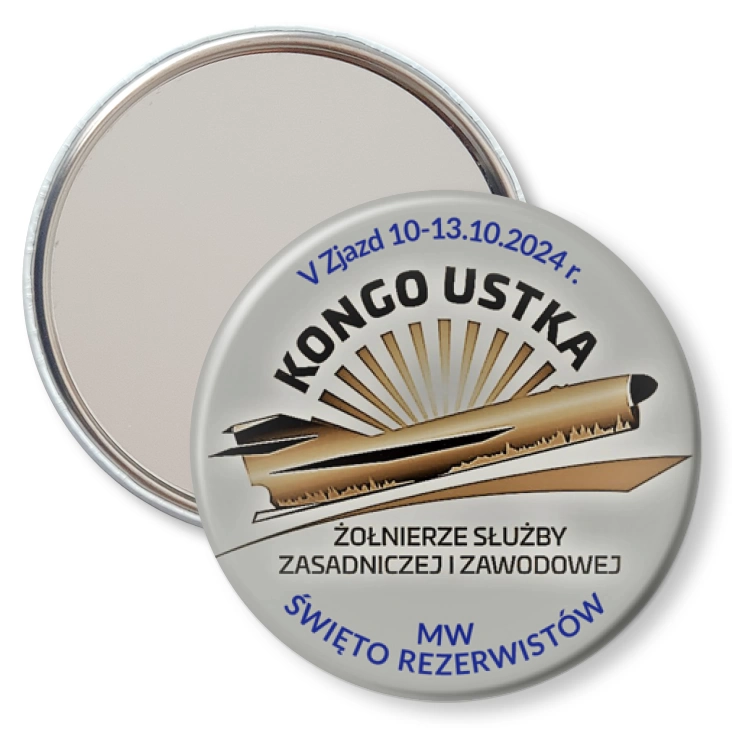 przypinka lusterko V Zjazd Kongo Ustka 2024