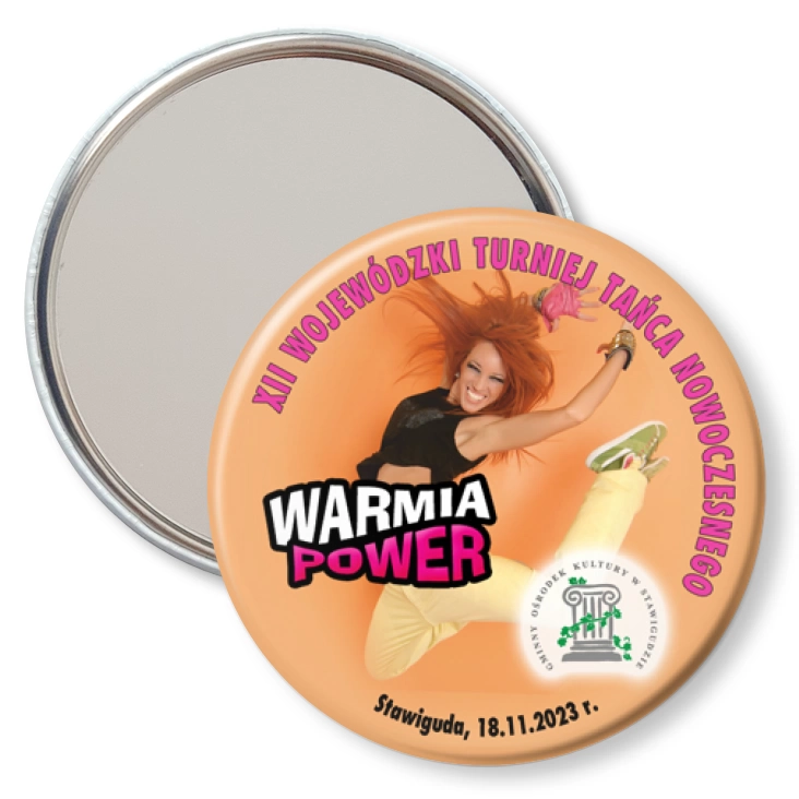 przypinka lusterko Warmia Power 2023