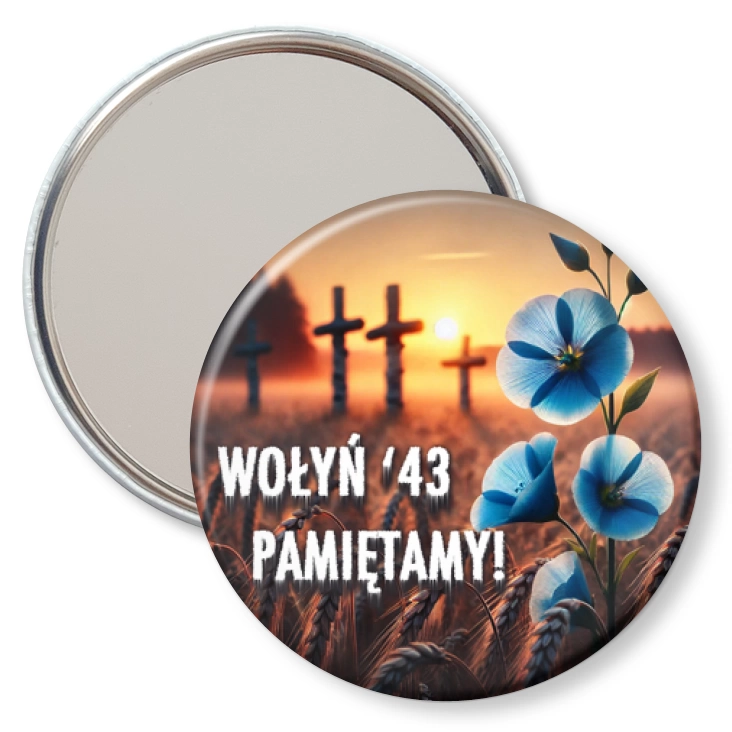 przypinka lusterko Wołyń 43 pamiętamy
