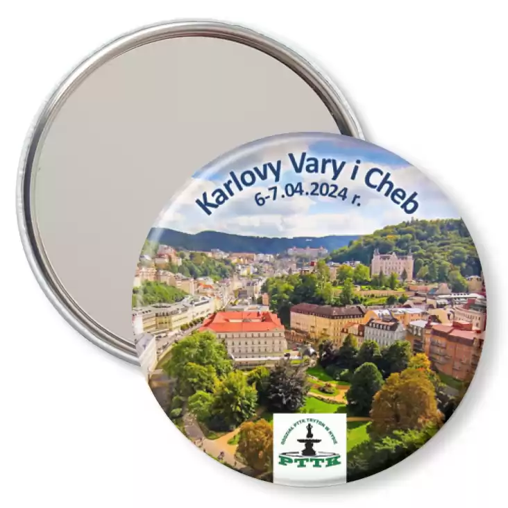 przypinka lusterko Wycieczka krajoznawcza Karlovy Vary i Cheb