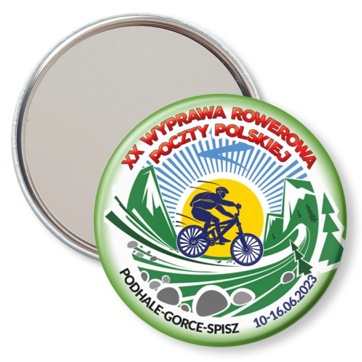 przypinka lusterko Wyprawa rowerowa Podhale - Gorce-Spisz