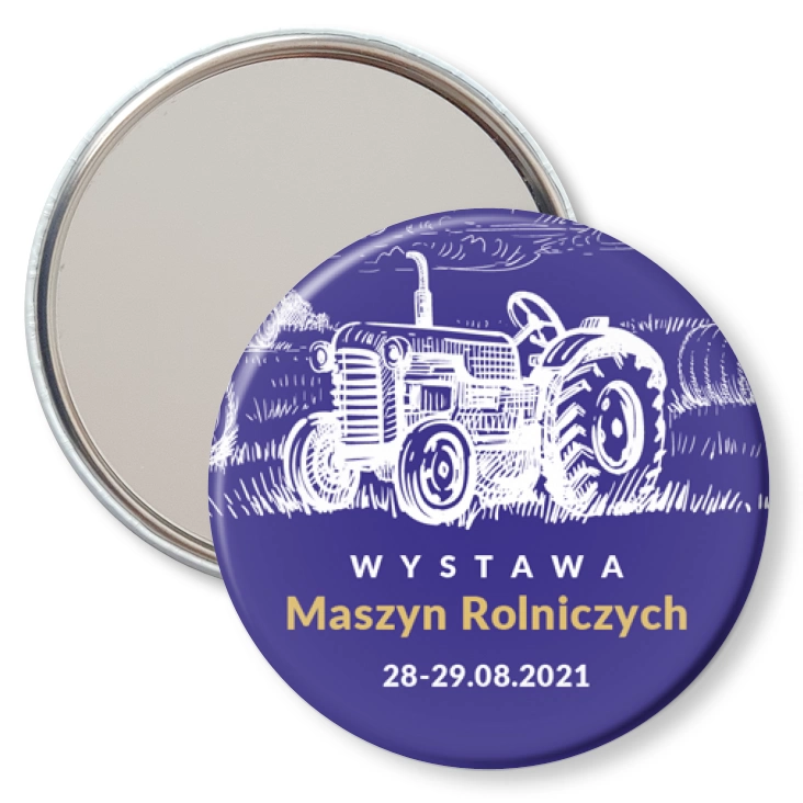 przypinka lusterko Wystawa Maszyn Rolniczych