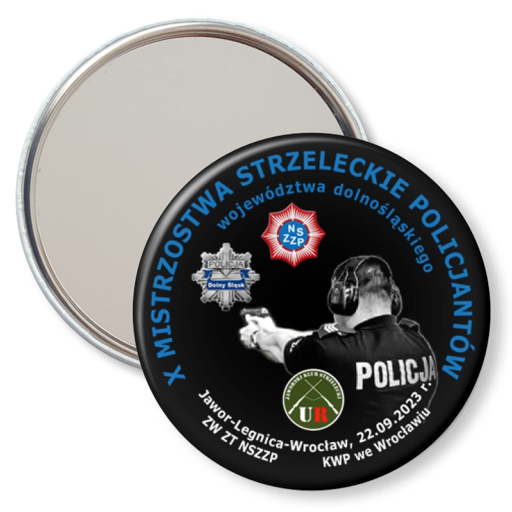 przypinka lusterko X Mistrzostwa Strzeleckie Policjantów