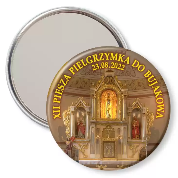 przypinka lusterko XII Piesza pielgrzymka do Bujakowa