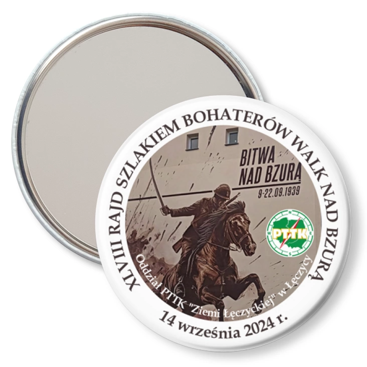 przypinka lusterko XLVIII Rajd Szlakiem Bohaterów Walk nad Bzurą