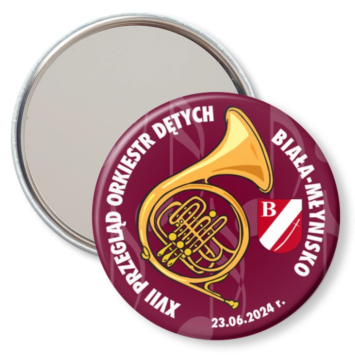 przypinka lusterko XVII Przegląd Orkiestr Dętych Biała-Młynisko
