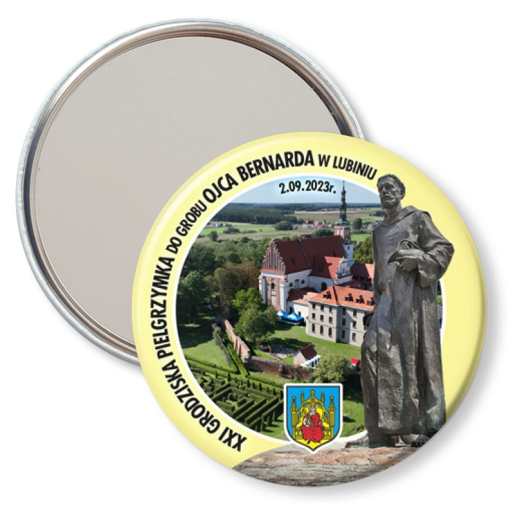 przypinka lusterko XXI Pielgrzymka do Grobu Ojca Bernarda