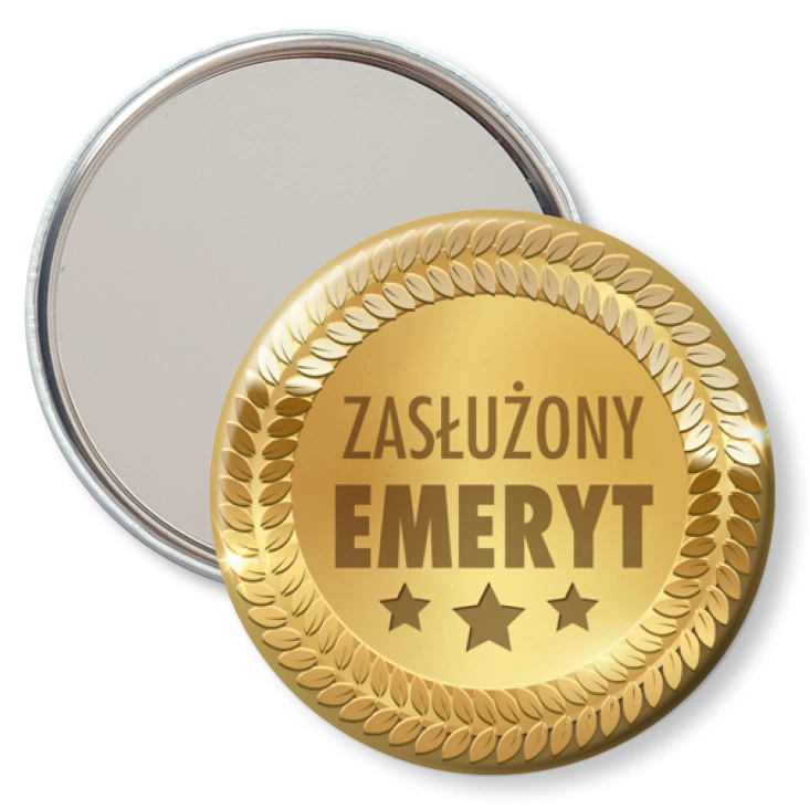 przypinka lusterko Zasłużony emeryt