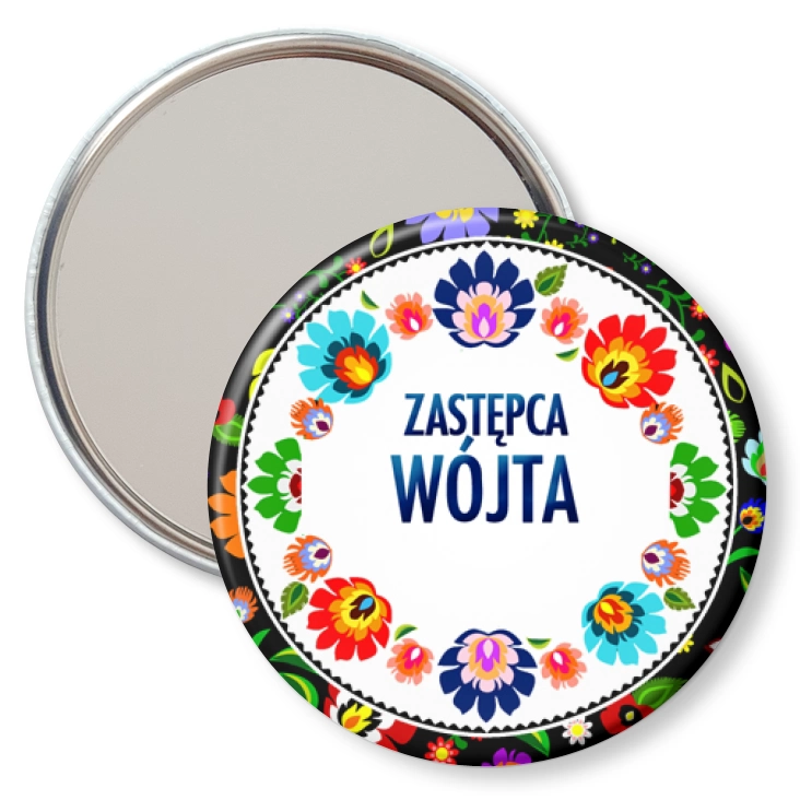 przypinka lusterko Zastępca Wójta folk