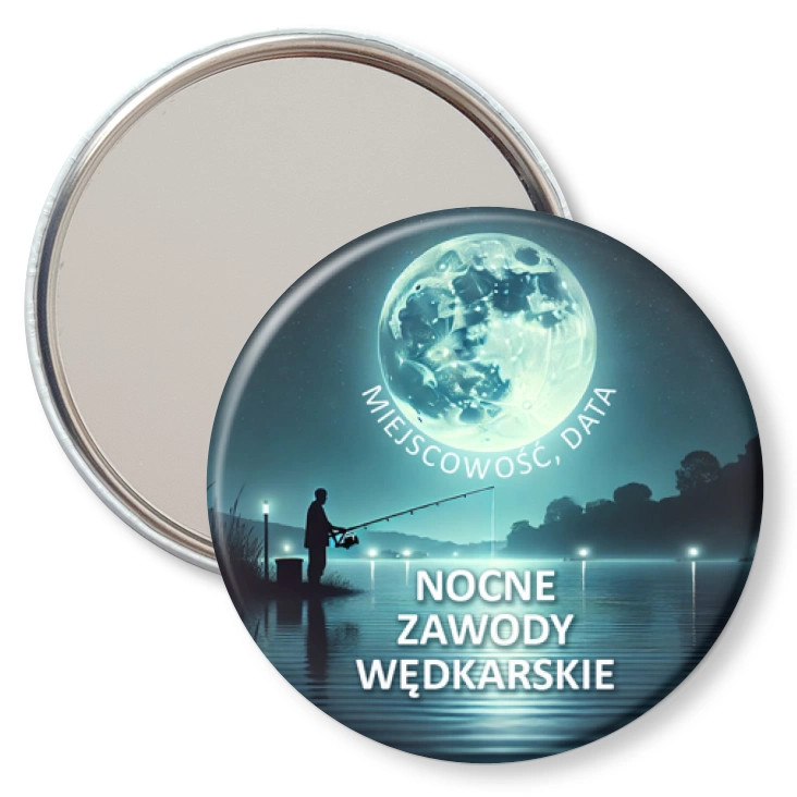 przypinka lusterko Zawody Wędkarskie Nocne