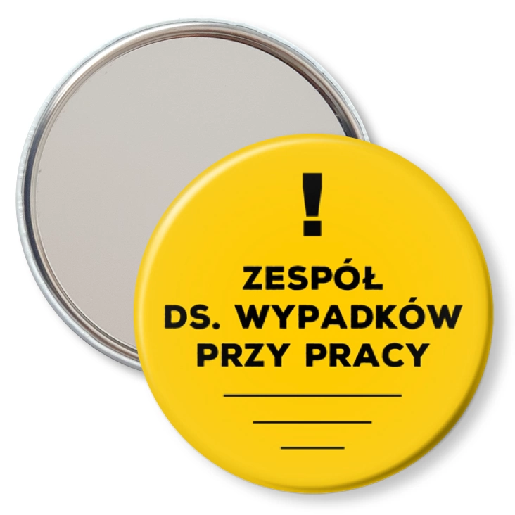 przypinka lusterko Zespół ds. wypadków przy pracy