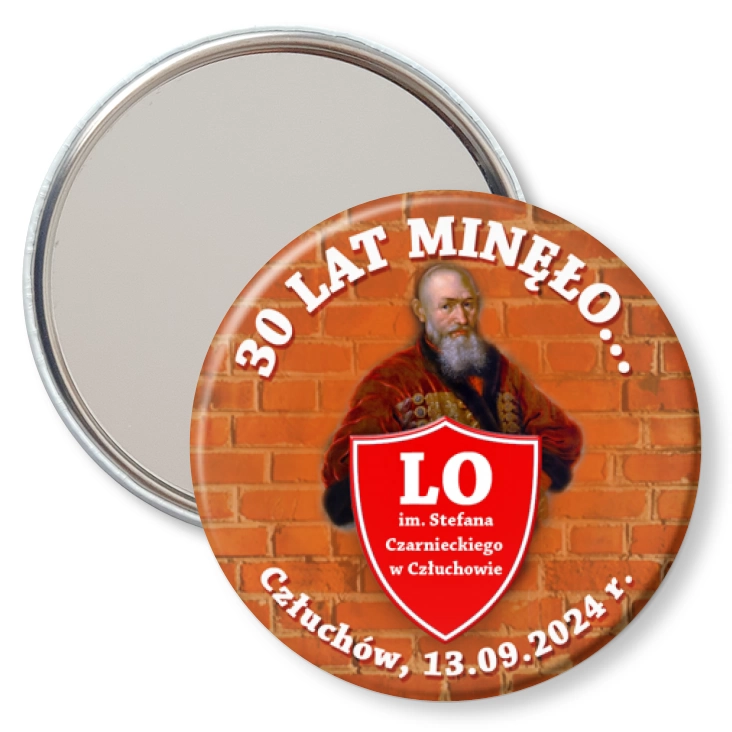 przypinka lusterko Zjazd po 30 latach Stefan Czarniecki