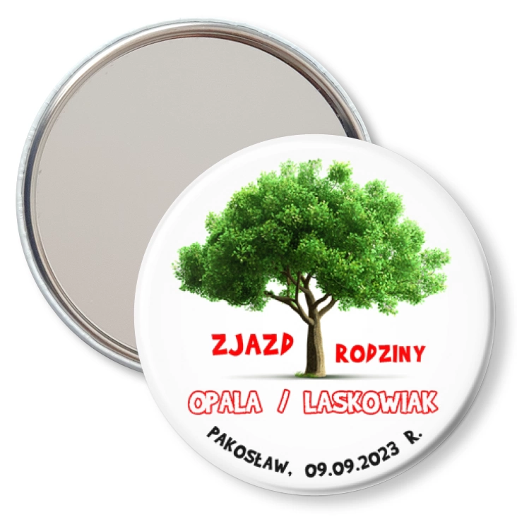przypinka lusterko Zjazd Rodzinny Opala Laskowiak