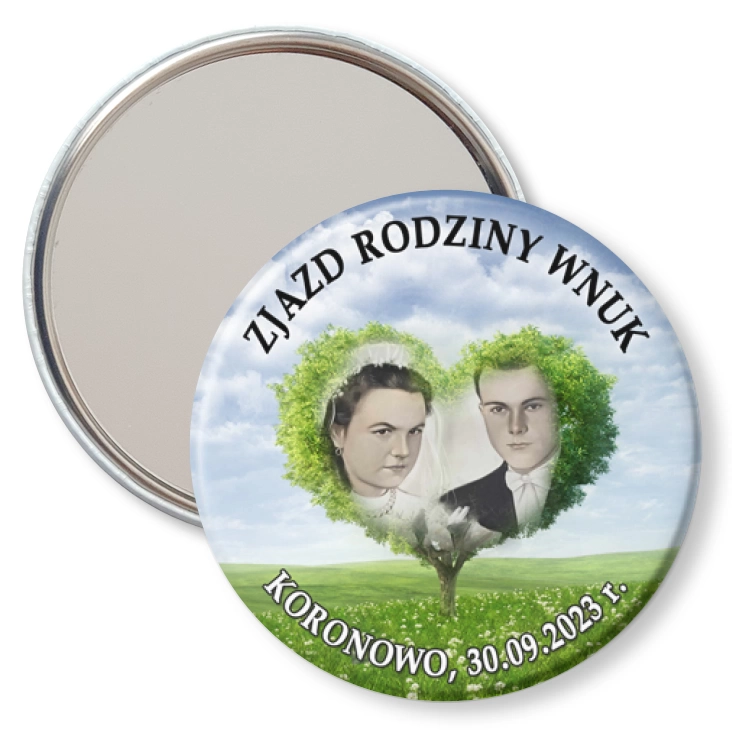 przypinka lusterko Zjazd Rodziny Wnuk