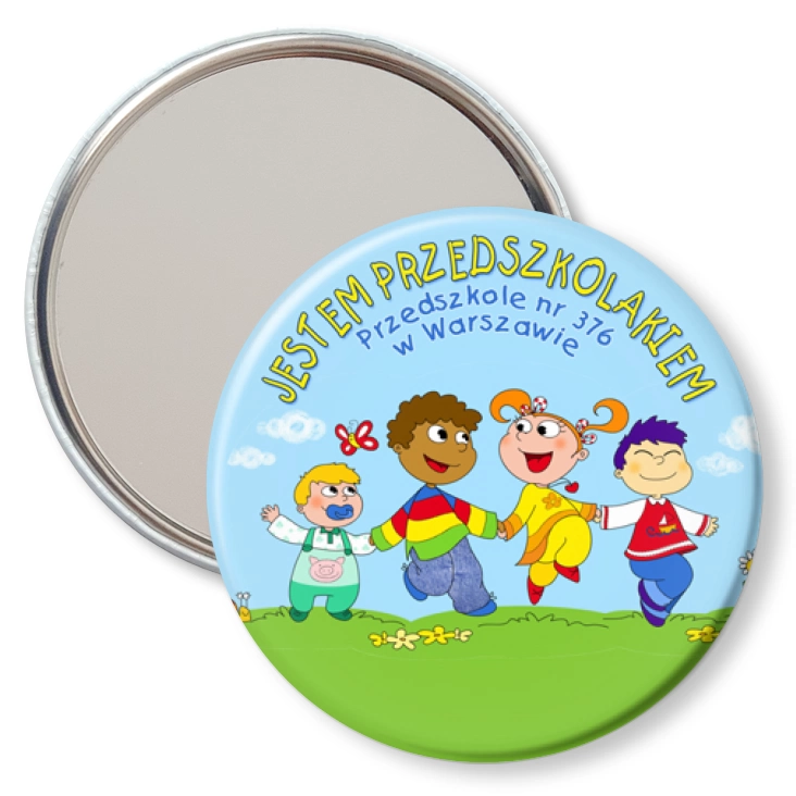 przypinka lusterko Przedszkole nr 376 w Warszawie