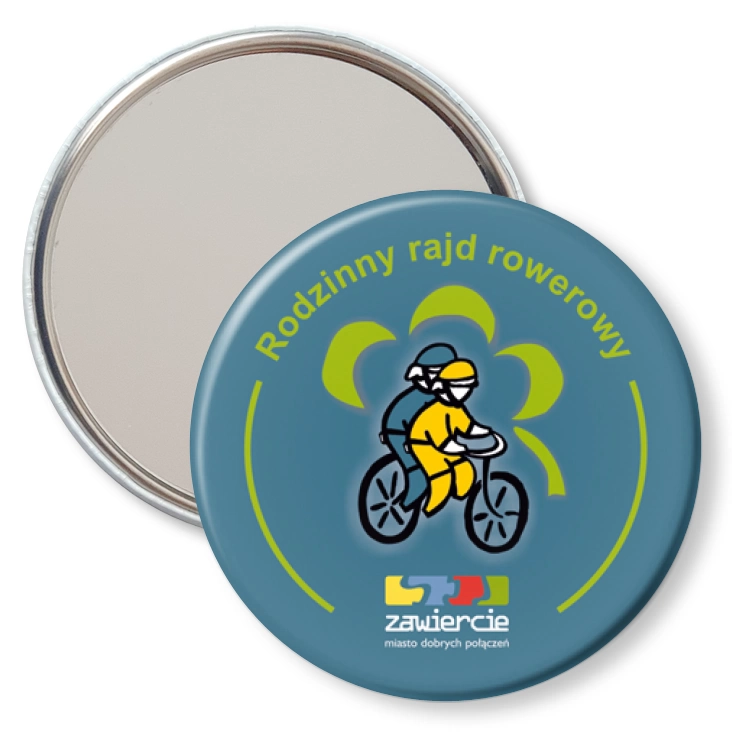 przypinka lusterko Rodzinny rajd rowerowy - Zawiercie 2010