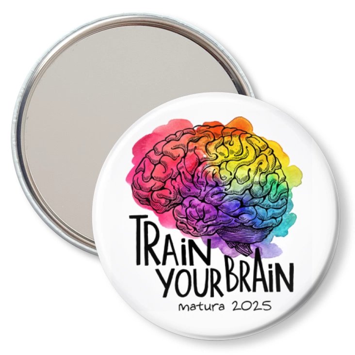 przypinka lusterko Matura Train Your Brain